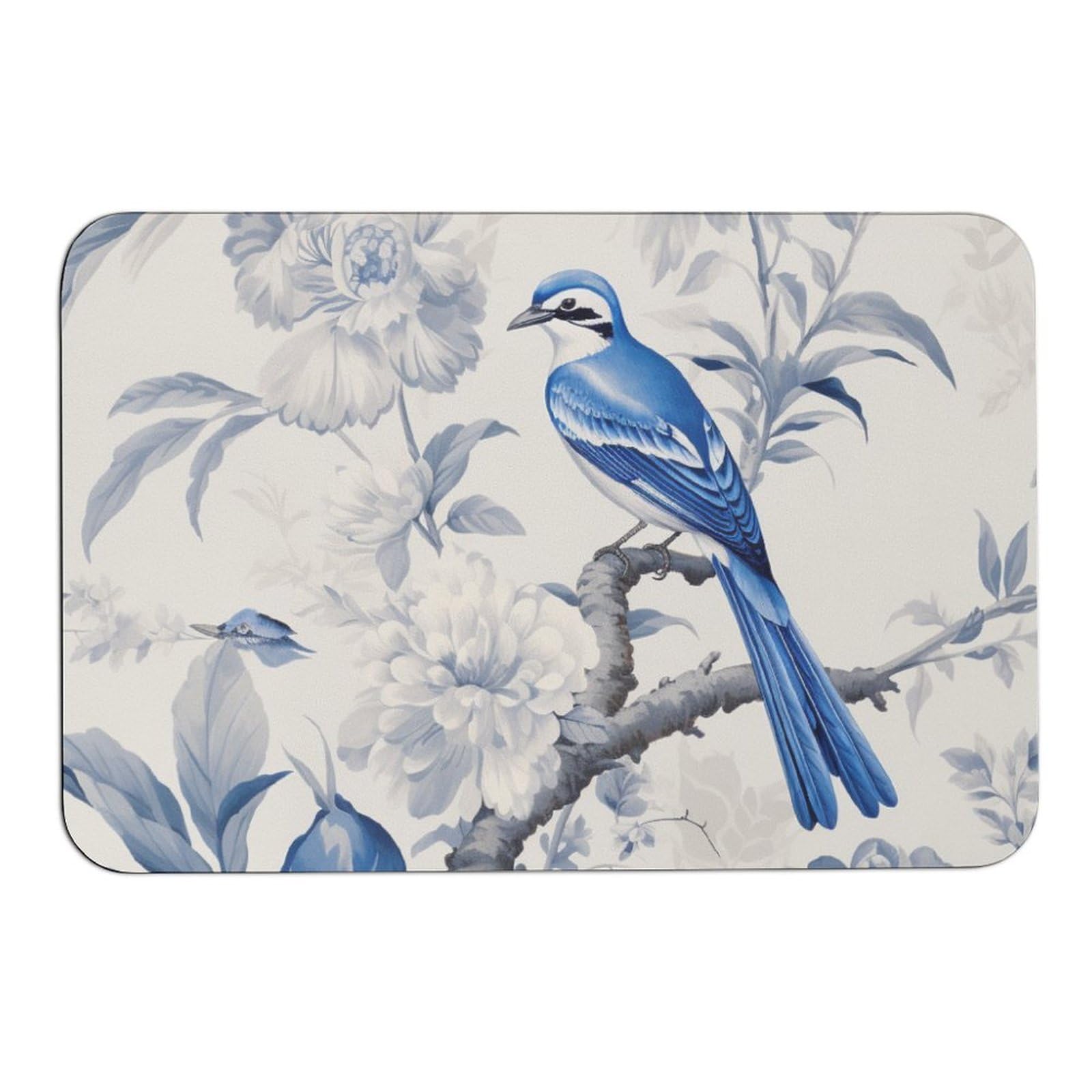 Same (通常盤) SHERBETS Amazon.com: Blue And White Chinoiserie Vintage Floral Bath