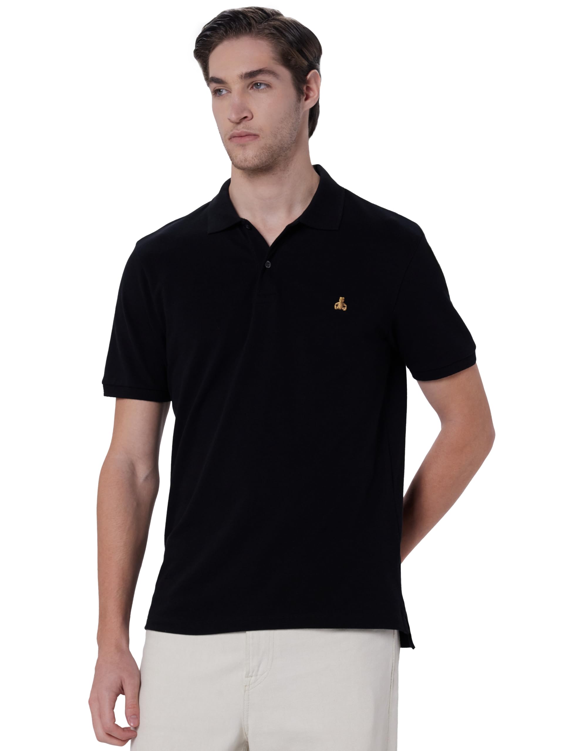 gap Men Embroidered Regular fit Half Sleeve Collared Neck T-Shirt-picture-26