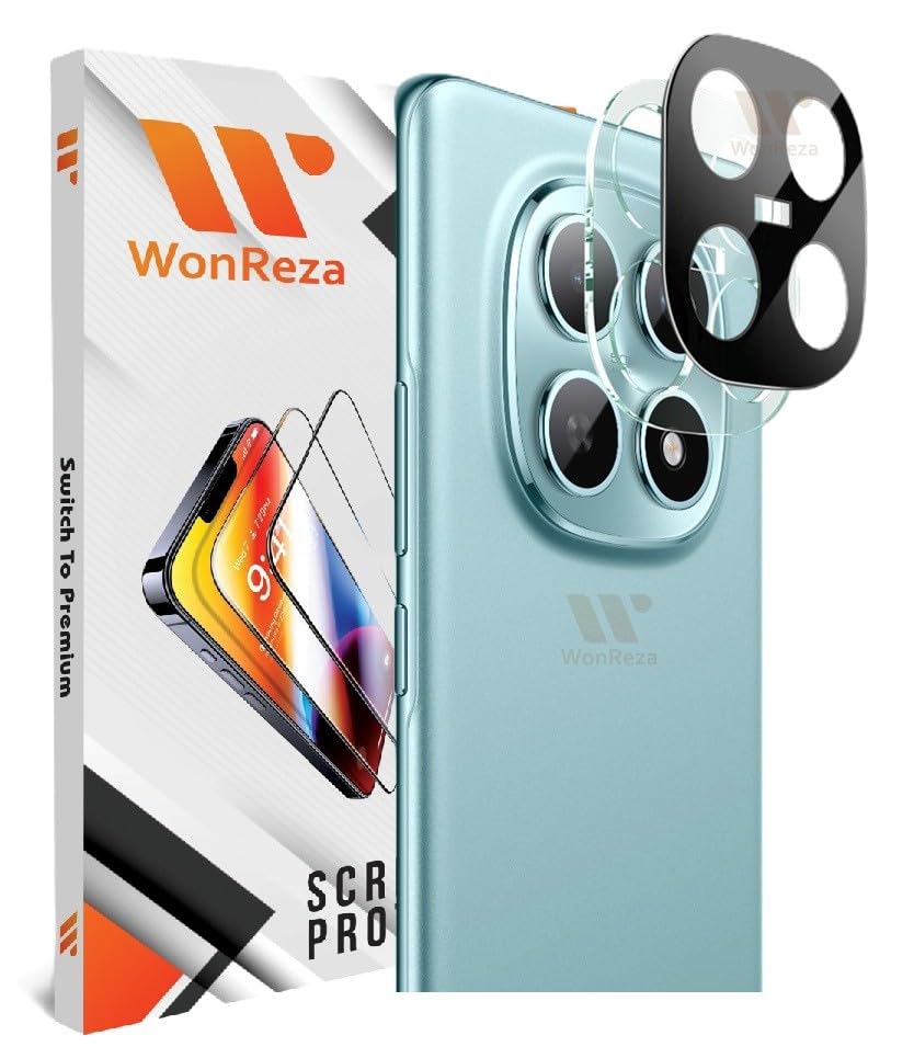 Image of Pack 1- Back Camera Glass Protector for Redmi Note 15 | Poco M8 5G [3D Premium] Camera Glass Protector (Black)