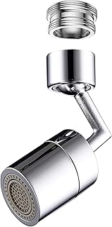 Newest Universal Splash Filter Faucet, 720° Rotatable Faucet Sprayer Head with Durable Copper, Anti-Splash Movable Tap Head Water Saving, Faucet Aerator Leakproof Design with Double O-Ring