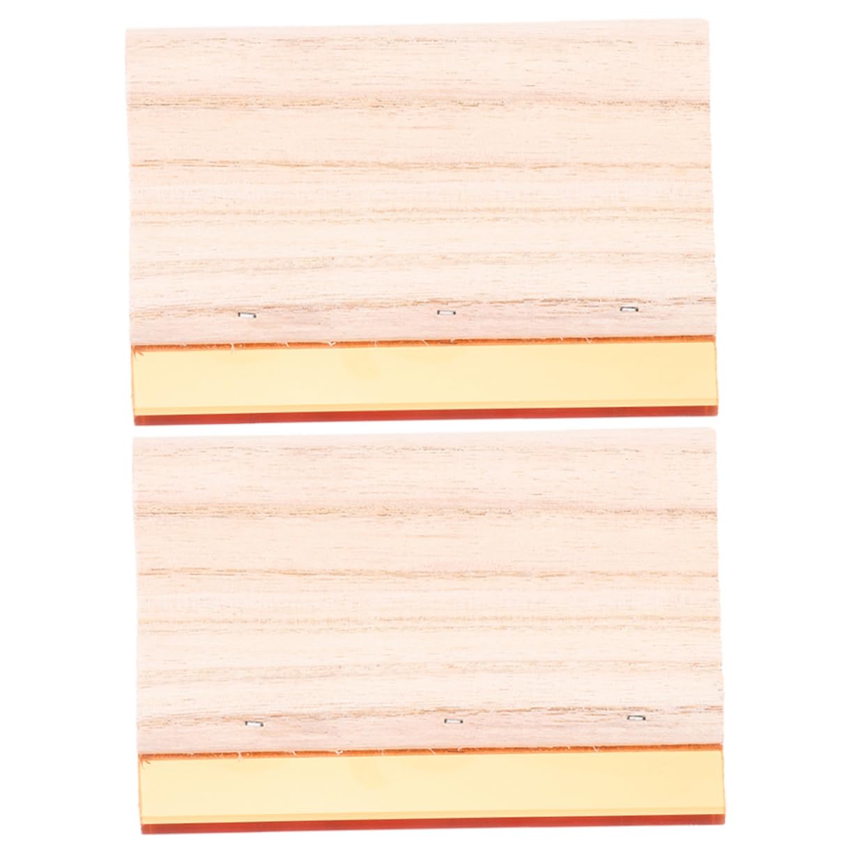 OSALADI Screen Print Screen Set of 2 Wood Squeegee Scrapers Smooth Non-Slip Lightweight Design