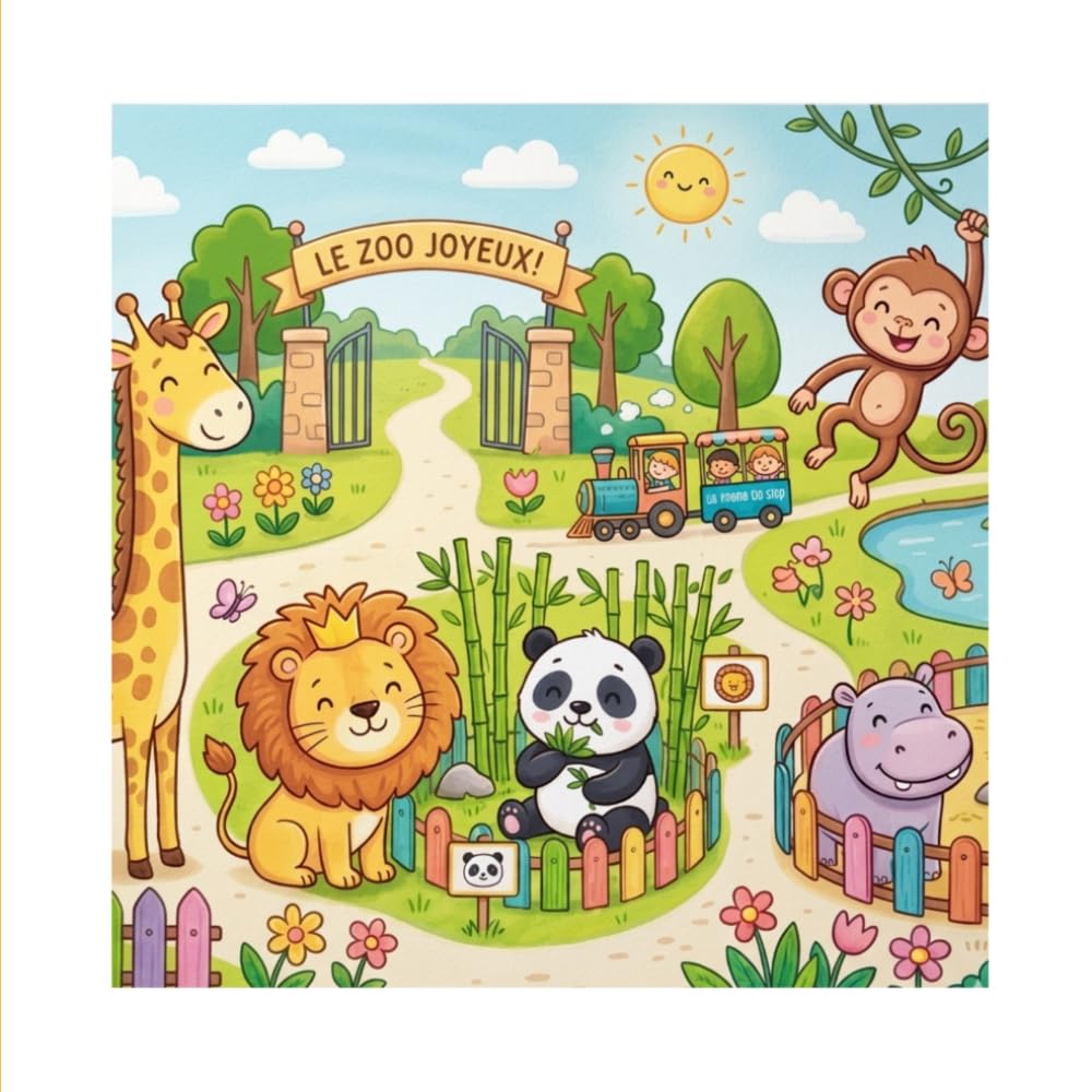 Le Zoo Joyeux: Mon Premier Livre de Coloriage (Mes Premiers Coloriages)