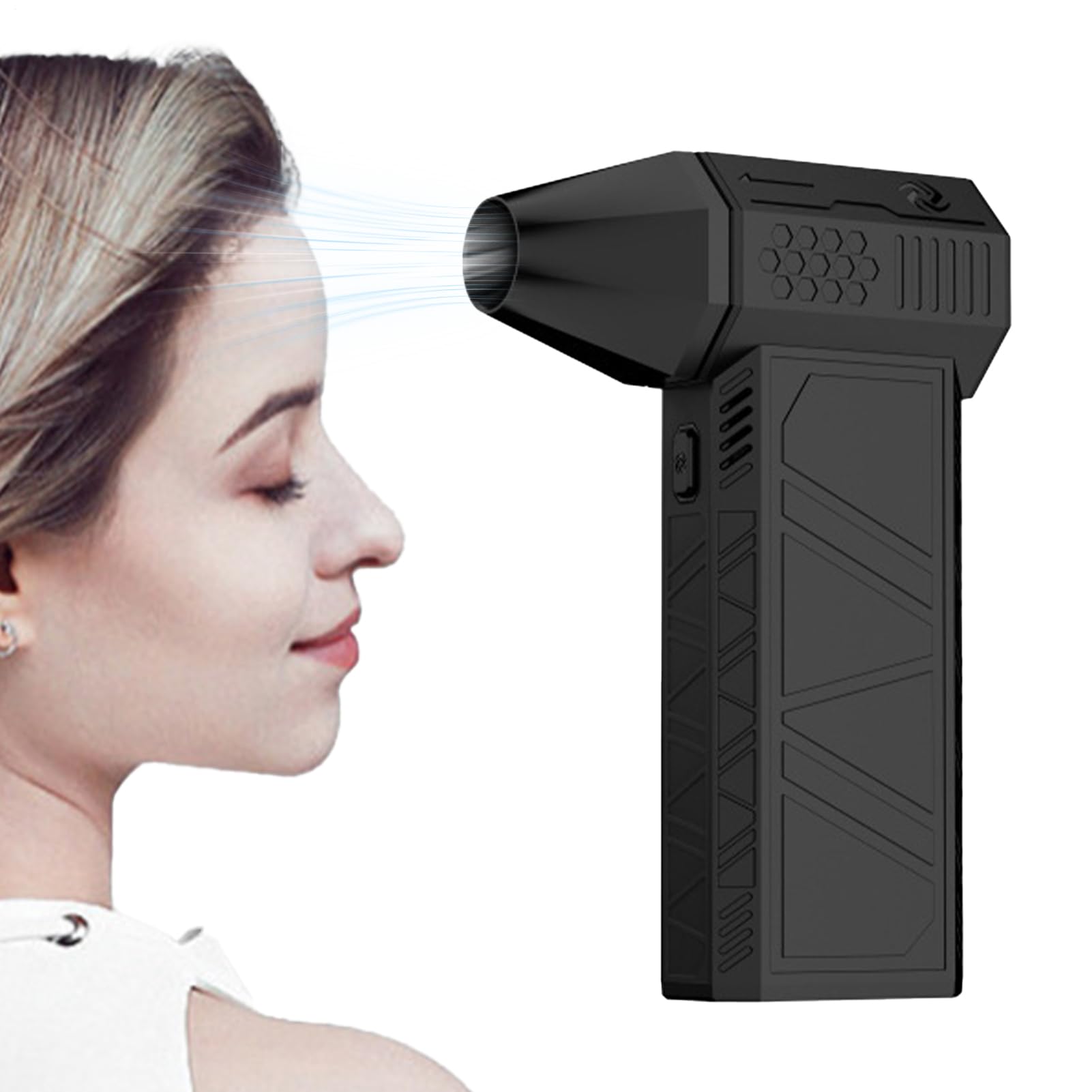 Soffiatore d'Aria ad Alta Batteria Ricaricabile Da 3000 mAh | Utensili per Barbecue Soffiatore Portatile Ricaricabile per Attività all'Aperto come Campeggio e Barbecue
