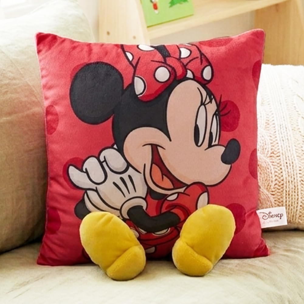 Mirada Mickey Plush Toy with Legs – Soft Stuffed Toy, Cute Pillow for Kids, Birthday Gift for Boys & Girls, Licensed Disney Decor – 35cm-image-35