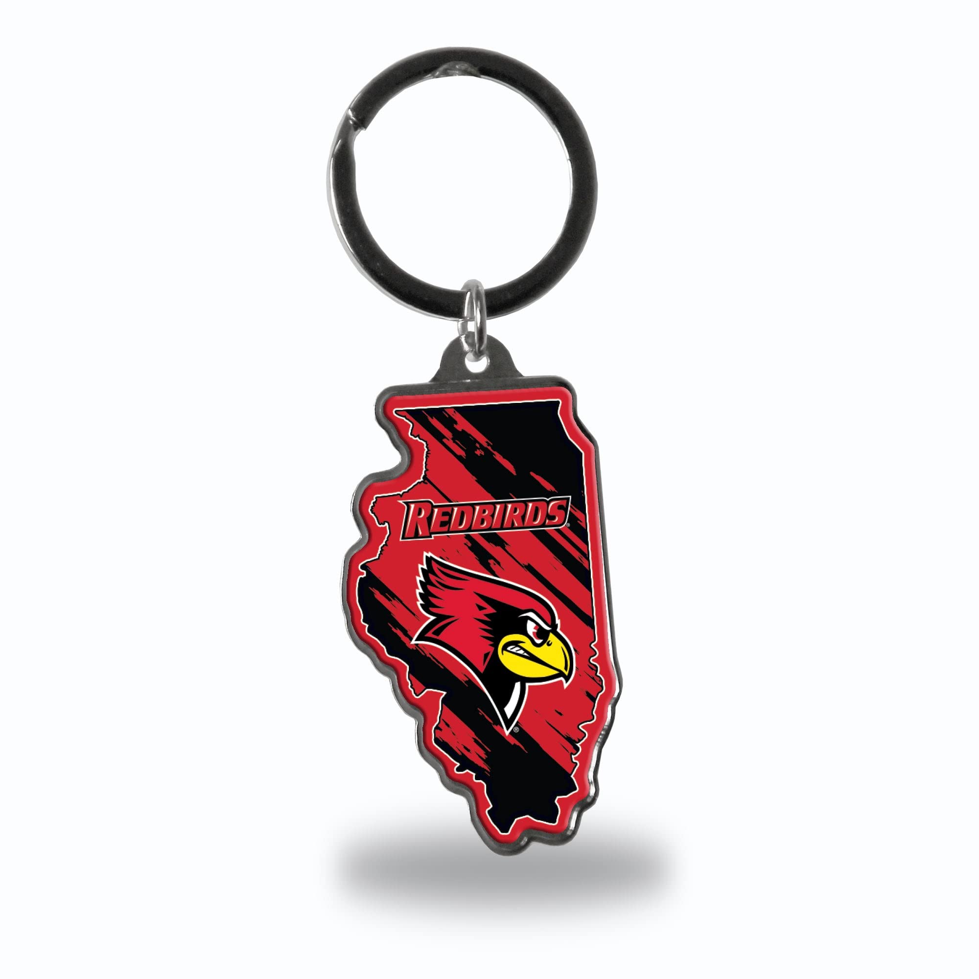 Rico Industries NCAA Illinois State Redbirds State Shape Keychain