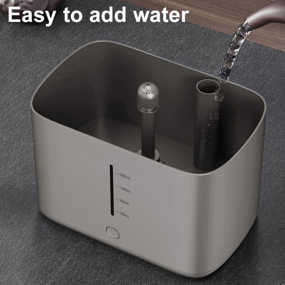 Lavadora eléctrica de vasos y tazas, lavadora automática con depósito de agua de 1,8 L, chorros de alta presión, cup washer para el hogar, la oficina, bares y cafeterías (Gray)