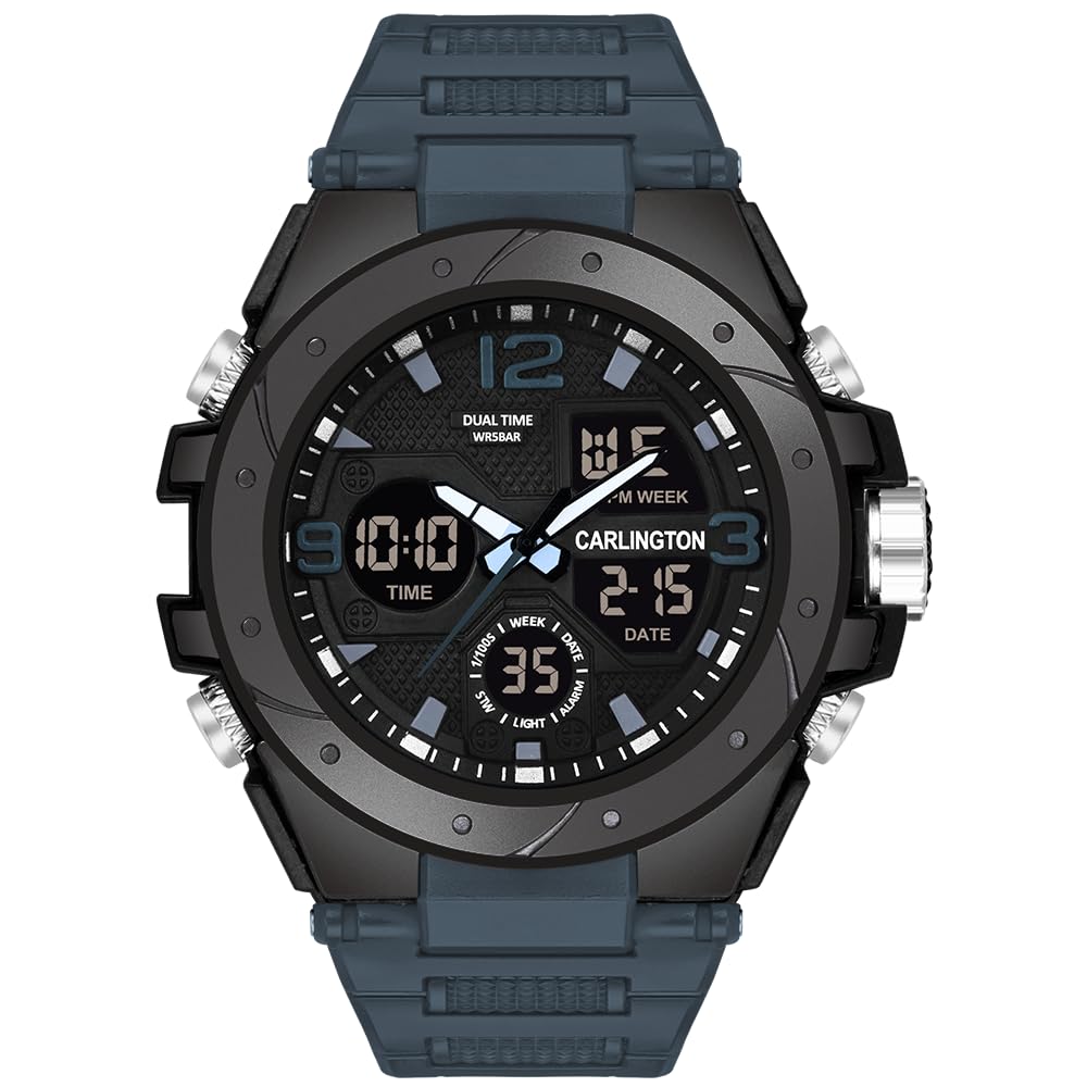 carlington Resin Endurance Analog-Digital Sports Watch for Men and Boys - CT9105 Series One-picture-33