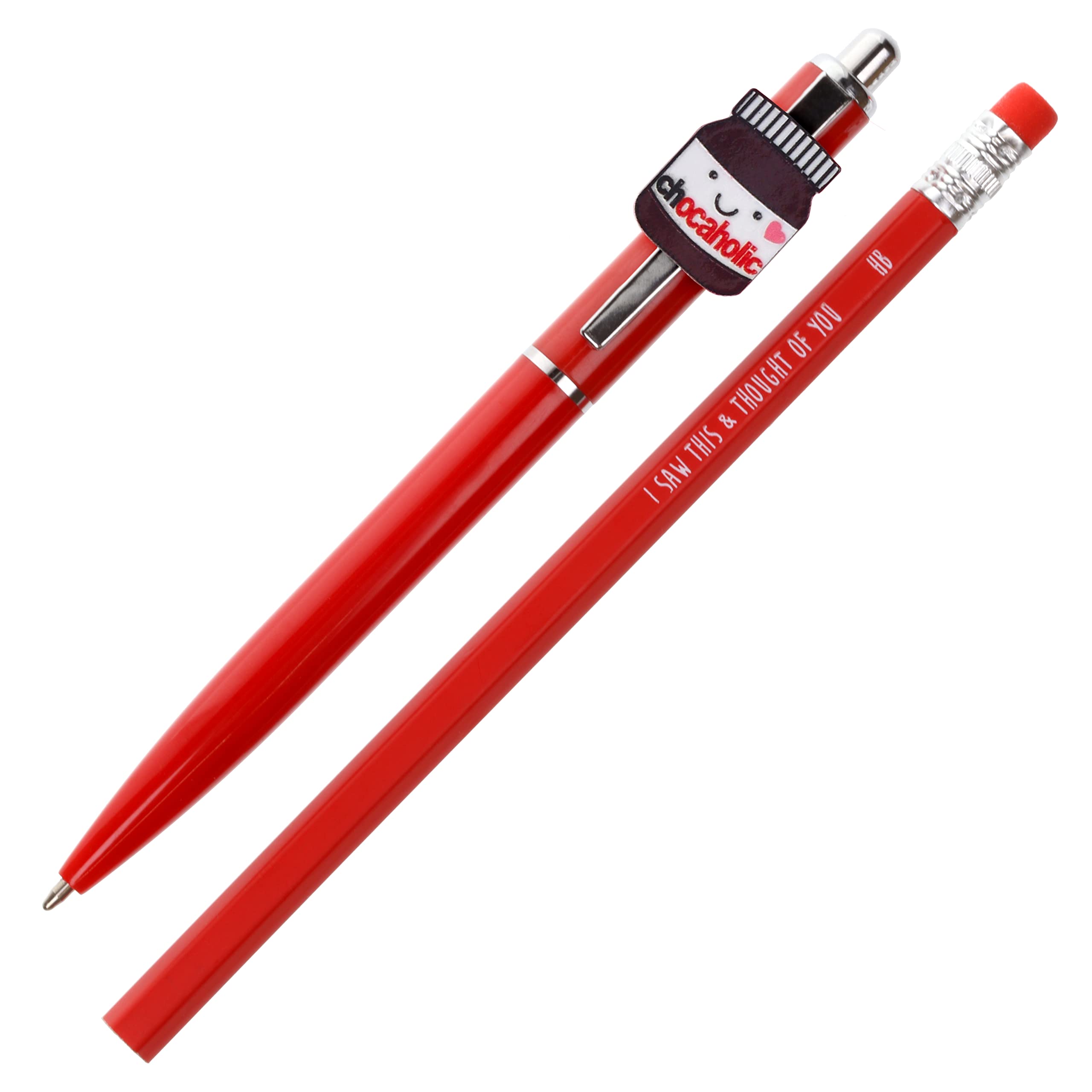 Stands Out, Supplying Outstanding Gifts Chocaholic Chocolate Spread Pen and Pencil Set Kids Charm Topper School Stationary Kits Gift