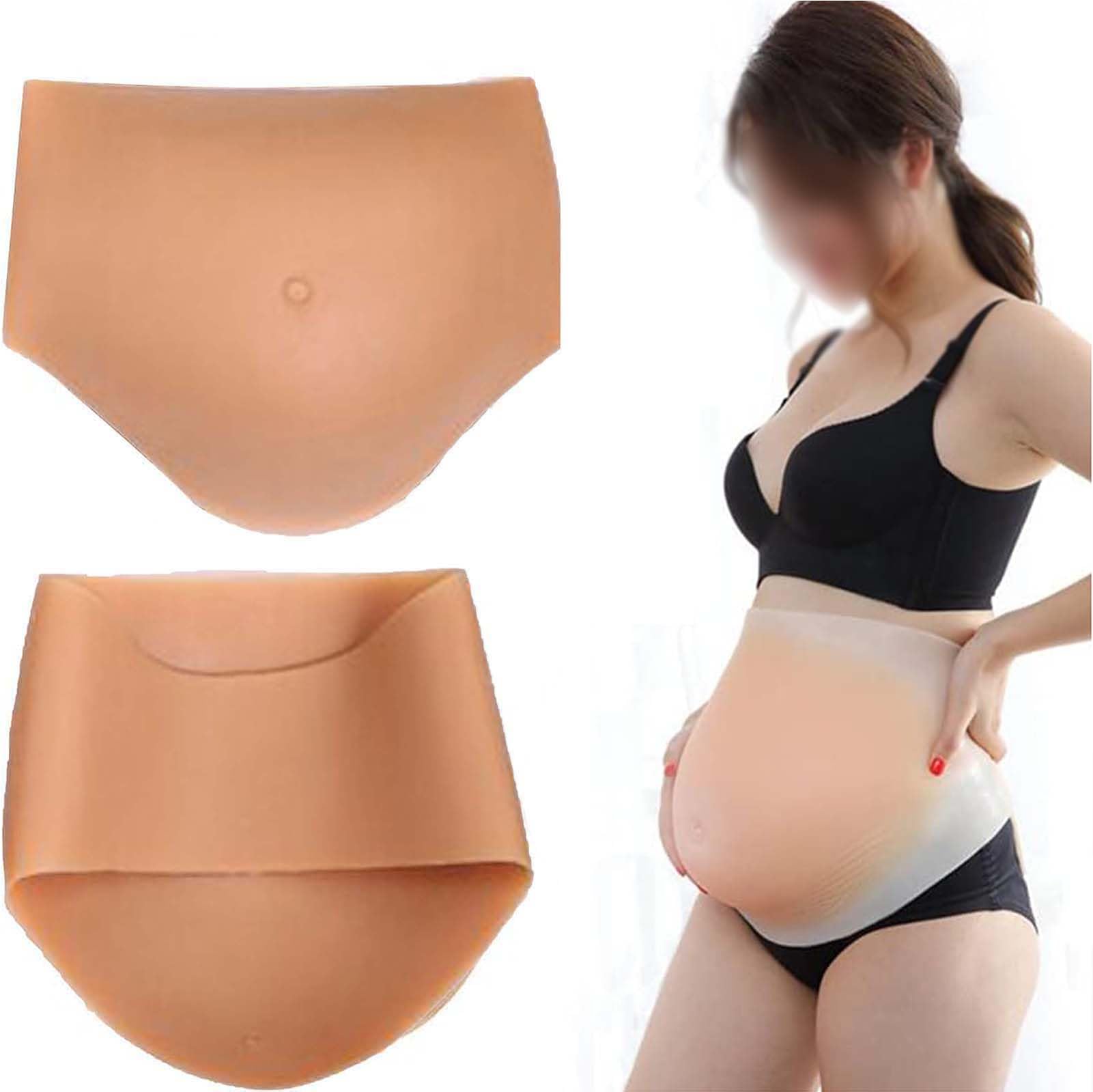 Ventre de grossesse artificiel réaliste en silicone contre le poids lourd M