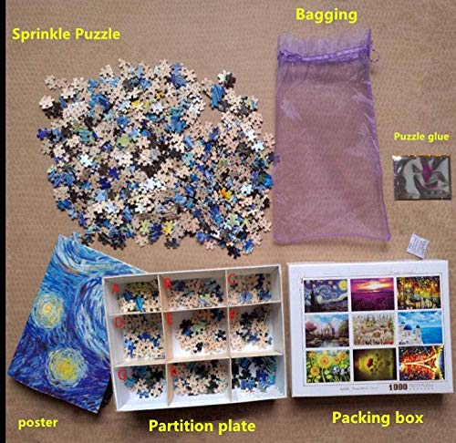 LZQZJD Klassisches 6000 Stück Puzzle Cartoon dunklen Drachen Kunst Bildung Geschenk großes Holz Puzzle Spielzeug – Bild 7