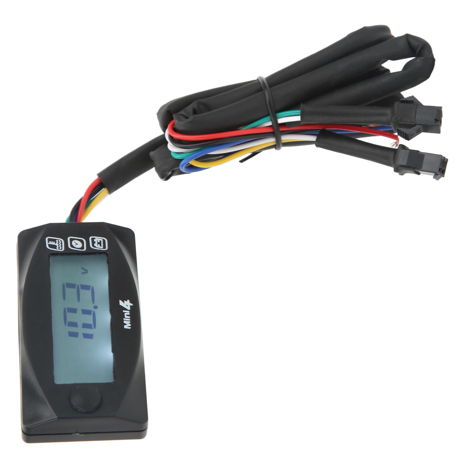 Indicador Digital de Temperatura del Agua de 2 y 52 Mm para Automóvil, LED Azul Fahrenheit F, Pantalla LCD, Rango de 0 a 120 ℃, Retroiluminación Azul, Datos de Medición (M12*1,5)