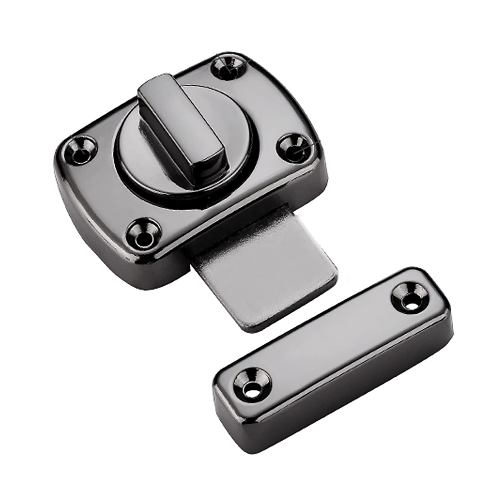 Door Latch, Privacy Door Latch Lock Wooden Bolt Thickened Barrel Heavy Duty Solid(Gray)