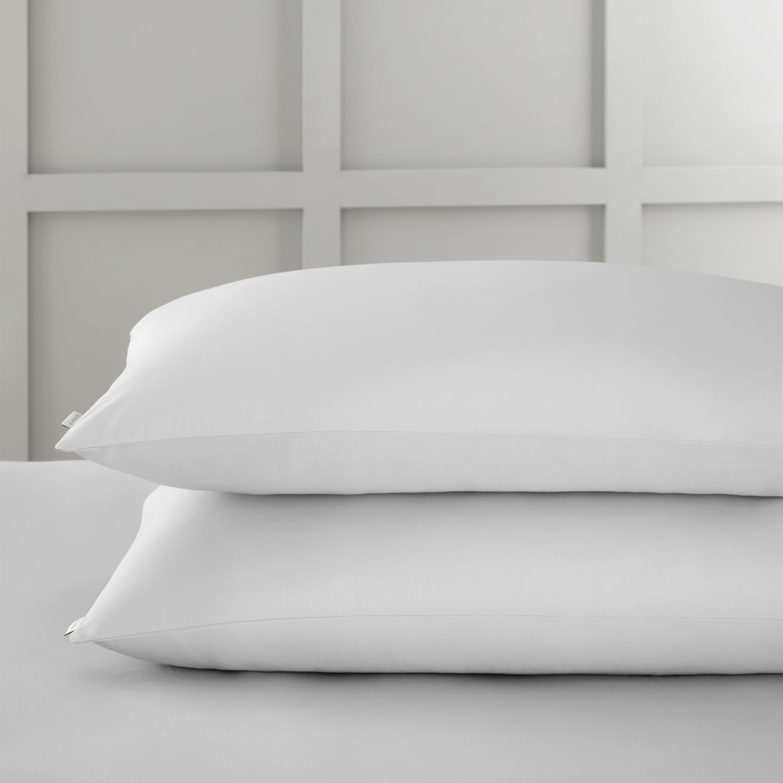 Bianca 400 Thread Count Cotton Sateen Standard Pillowcase Pair Dove Grey