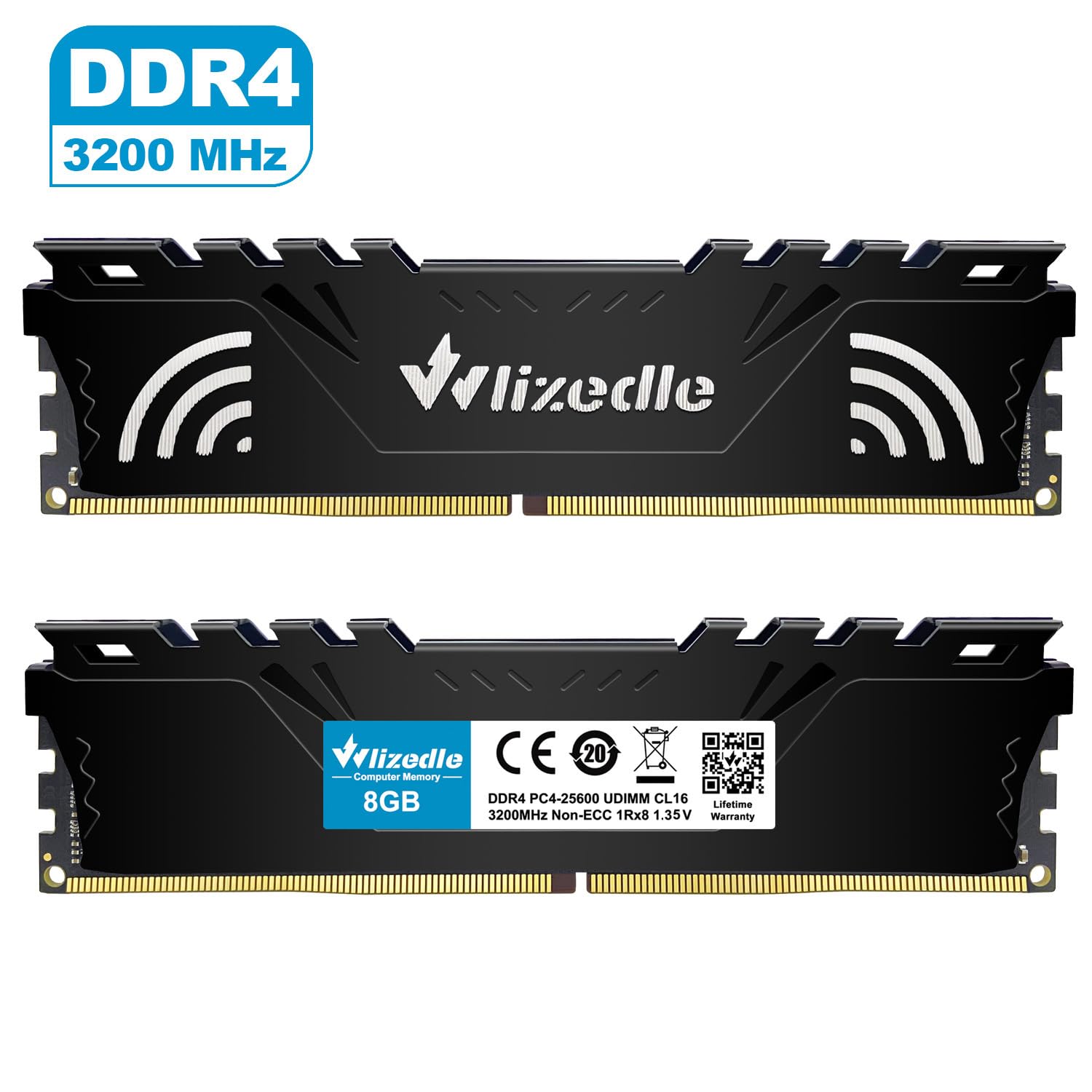 Timetec 16GB KIT DDR4 2400MHz PC4-19200 UDIMM für Desktop-PCs – Non-ECC Unbuffered, 288-Pin, 1,2V, CL17 DIMM-Speichermodul