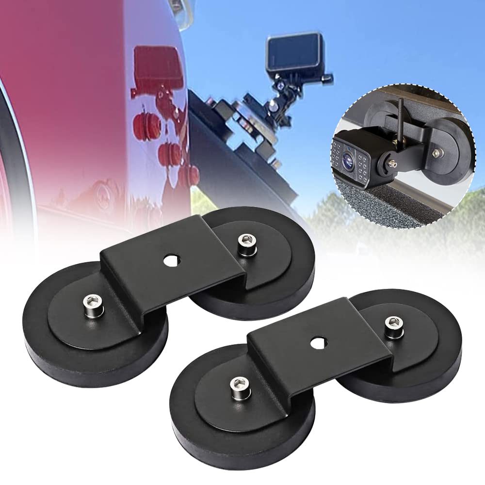 Magnetic Led Light Bar Mounting Bracket Universal Magnetic Base Led Pods Mounts Compatible with Off Road Car Emergency Car SUV ATV Vans 2 Pack