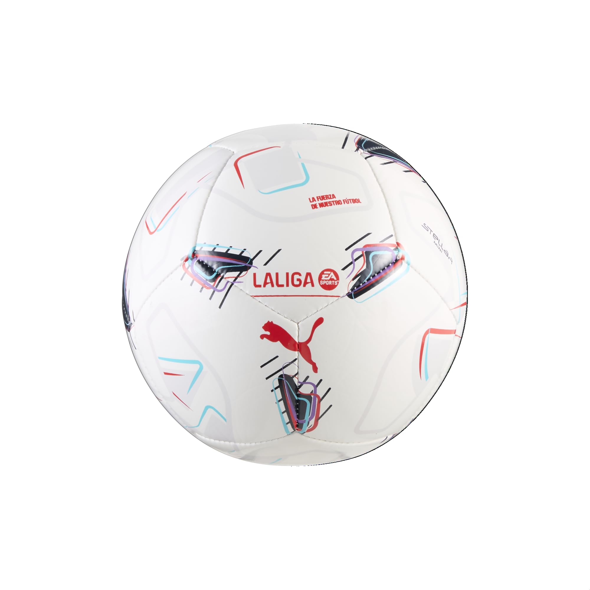 Puma Sellar LALiga Unisex Fußball, Weiß/Mehrfarbig AH26, Mediumini Stellar Laliga Mini