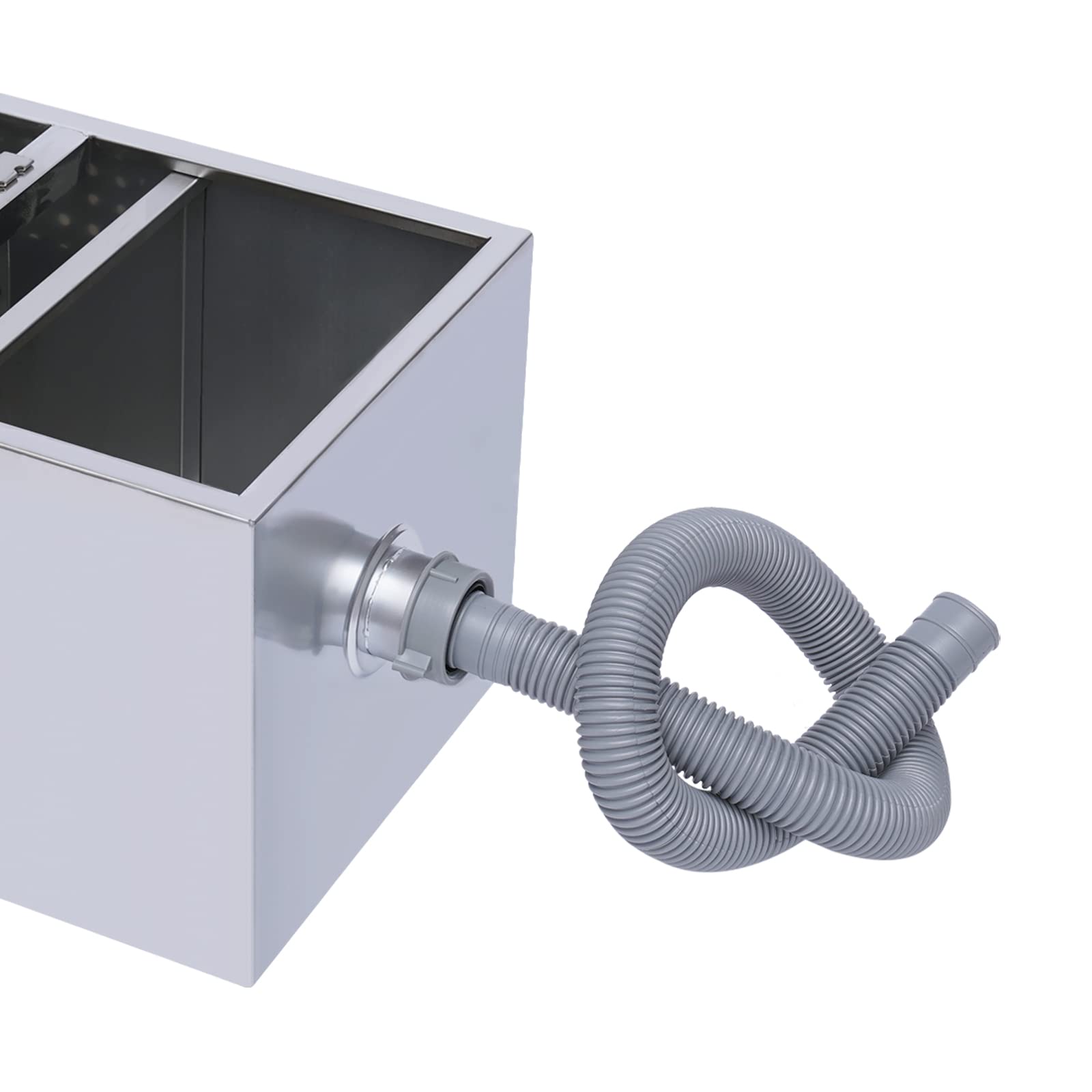 Separatore di grasso in acciaio inox Interceptor Commerciale Grease Trap 35 x 25 x 23 cm Separatore di grasso per ristorante cucina fognaria