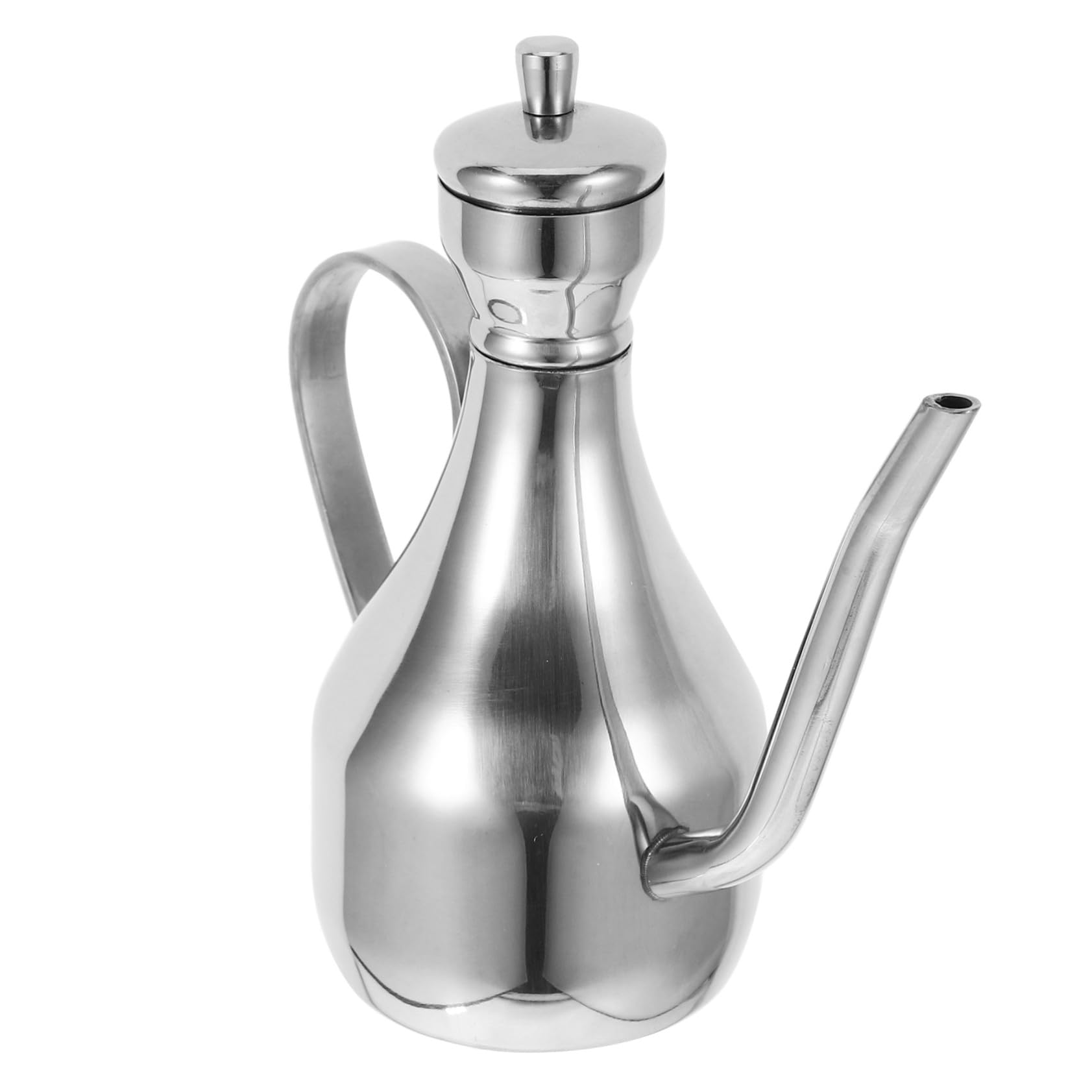 CVHfhjTG oil dispenser, Stainless Steel Oil Dispenser with Built-in Filter Container for Kitchen Use Spice Kettle