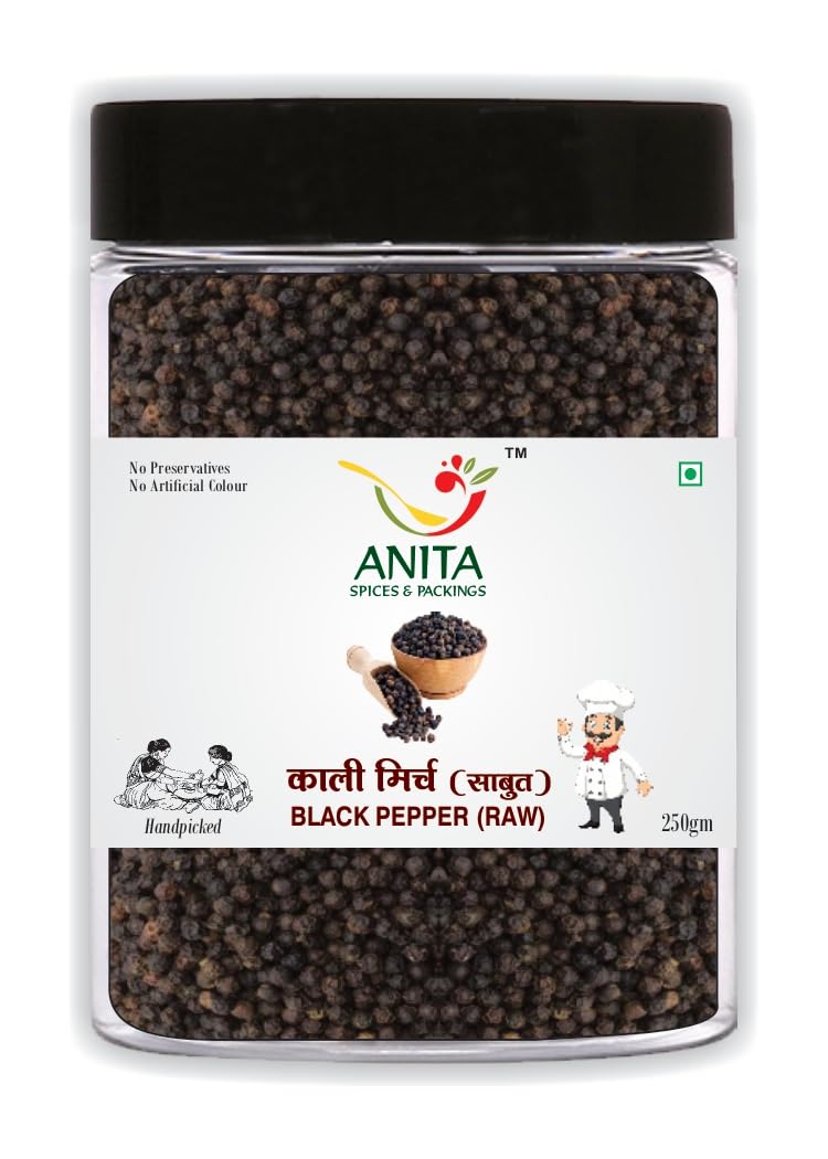 ANITA SPICES & PACKINGS Whole Black Pepper I Sabut Kali Mirch I Indian Spices Extra Bold Black Pepper/Kali Mirch Whole (1000, Grams) (B0DC49BFBV) Amazon Price History, Amazon Price Tracker