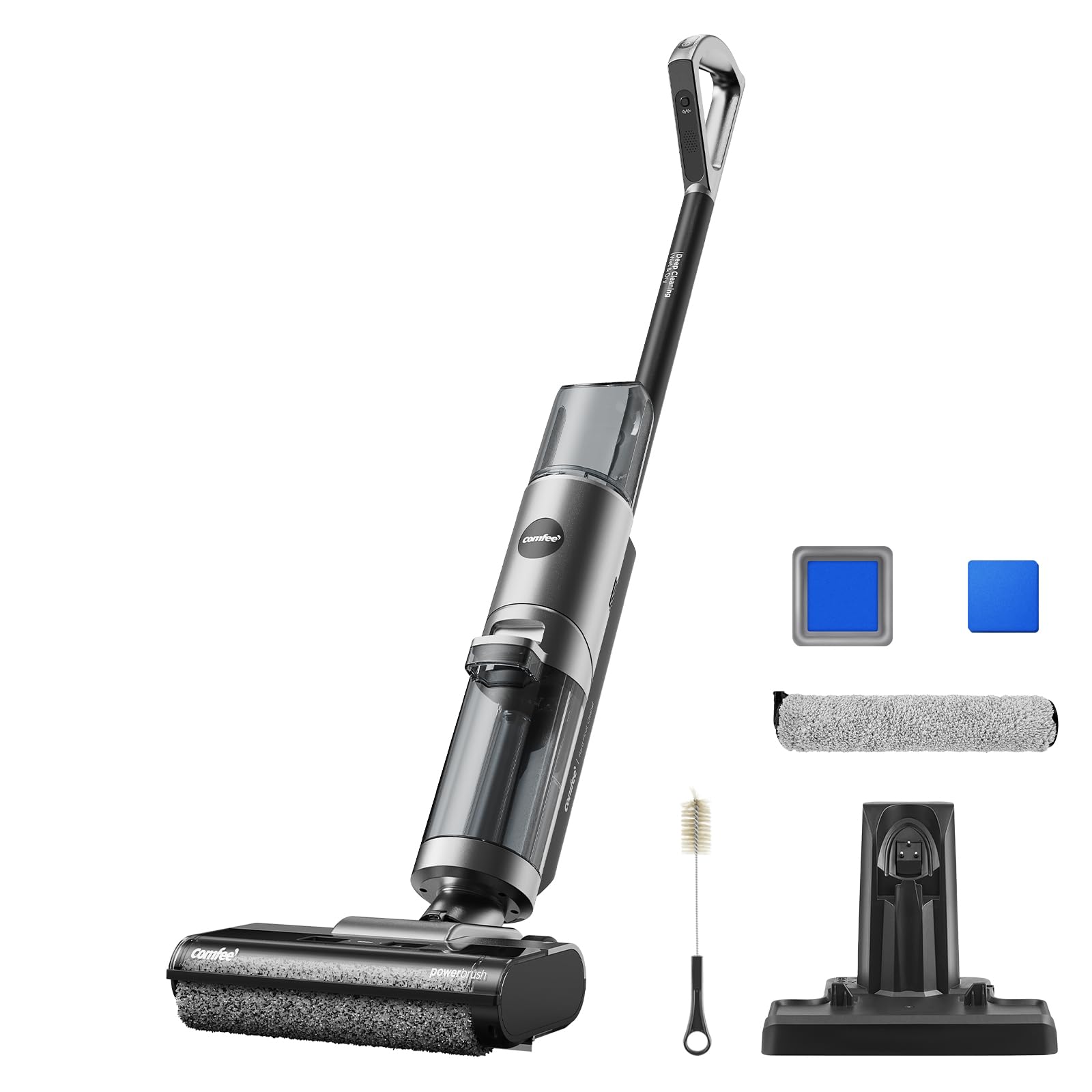 COMFEE' Wet Dry Vacuum Cleaner & Mop with Self Cleaning, 3 in 1 Powerful Vacuum Mop, Wash and Dry with 2 Water Tank for Multi-Surfaces, Hard Floors, GX5