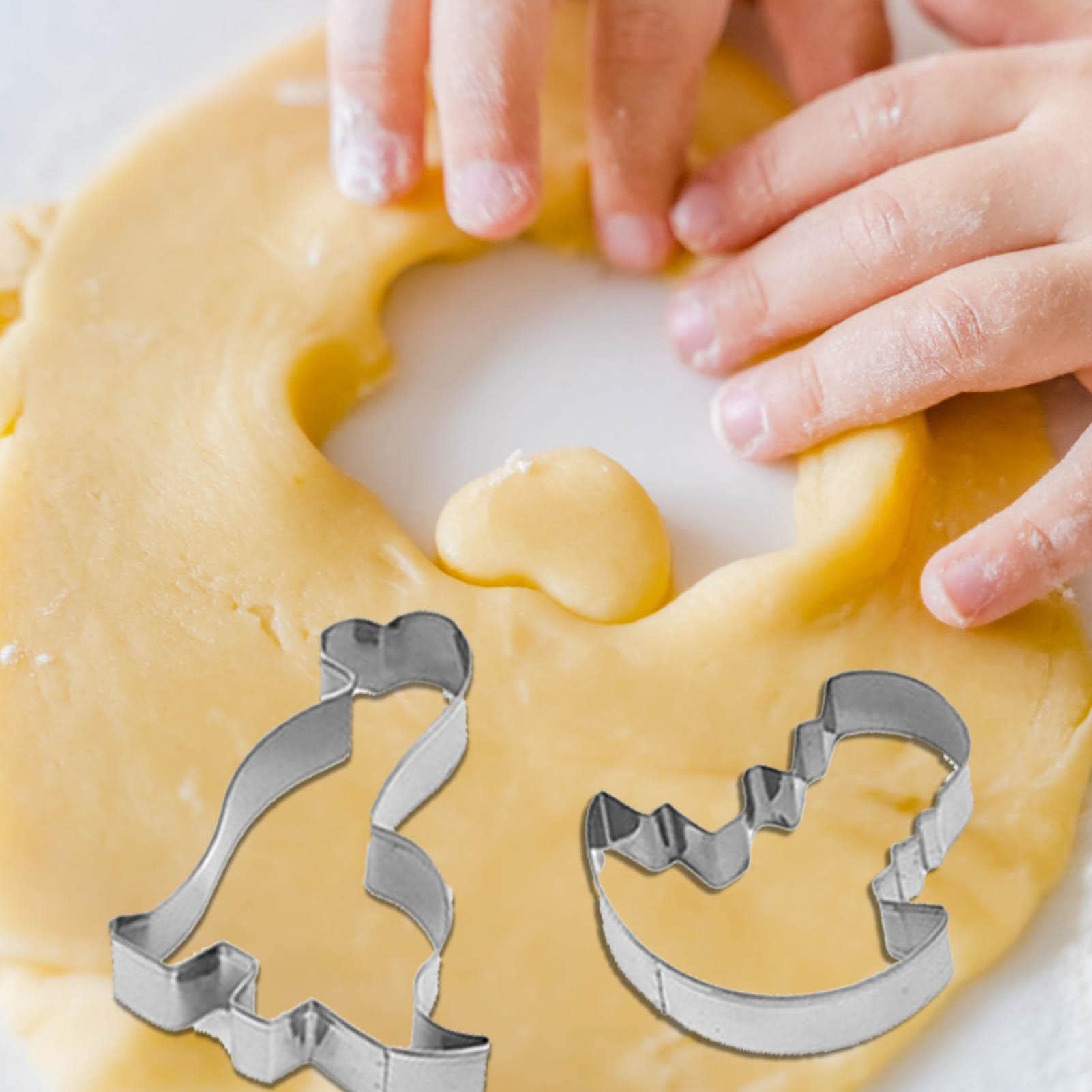 5 emporte-pièces en forme dinosaure durable pour décoration gâteau