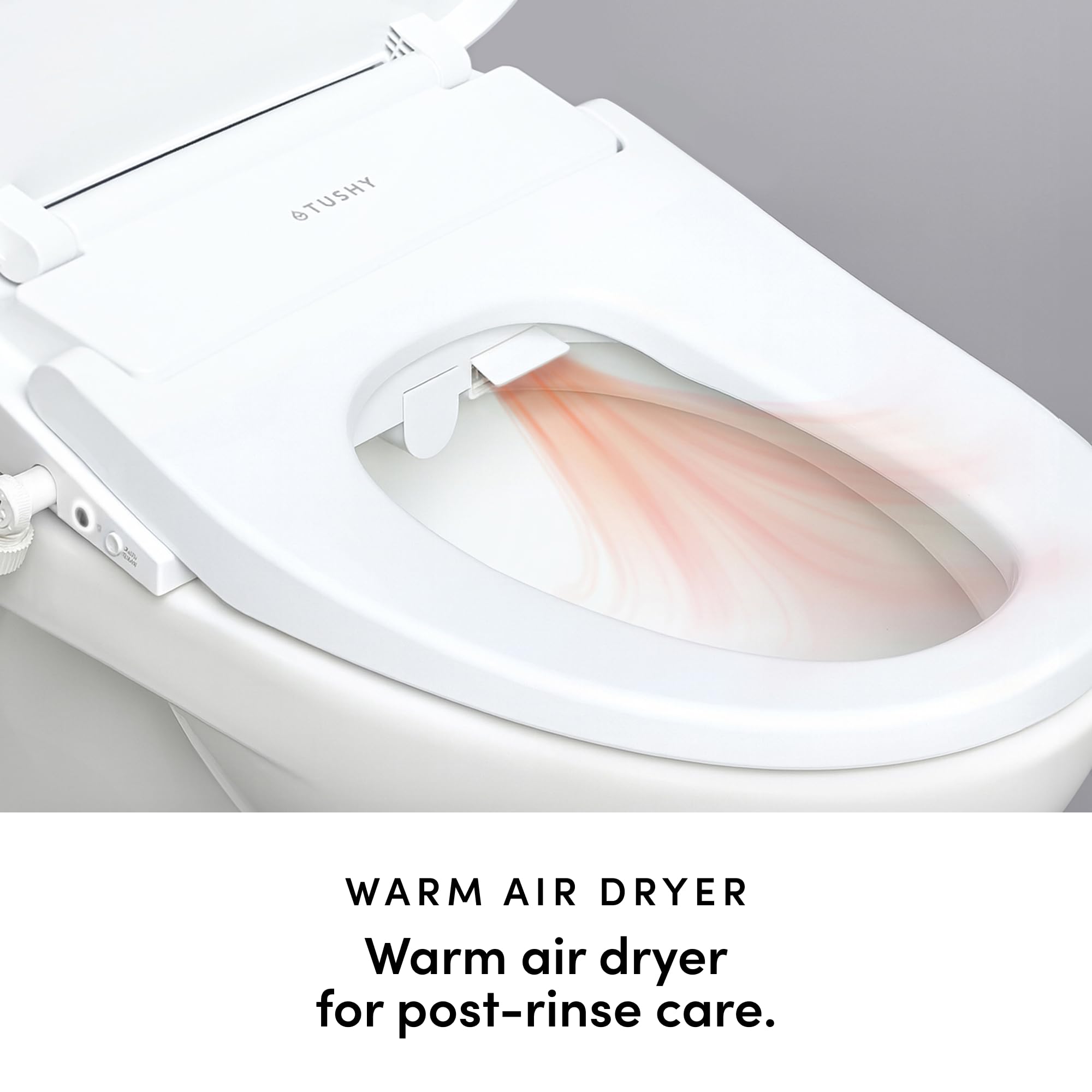TUSHY Cloud Electronic Bidet Heated Toilet Seat Intelligent Remote w Personal Settings Instant Warm Water Heated Seat and — view 4