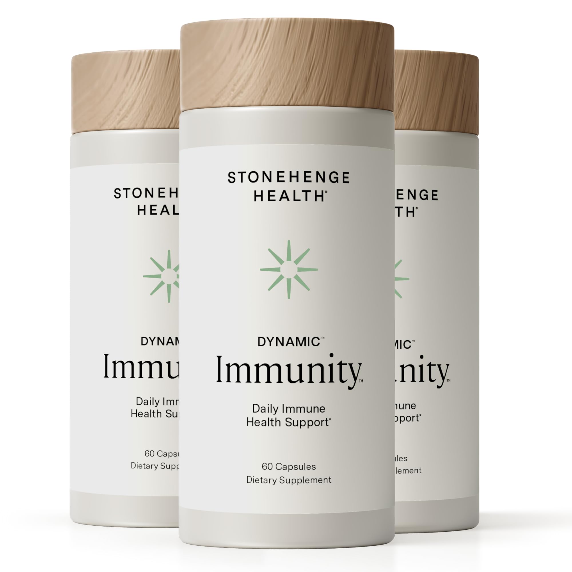 Stonehenge Health Dynamic Immunity Daily Supplement 10-in-1 Immune Boosters Zinc, Elderberry, Echinacea, Vitamin C & Probiotic L. Acidophilus – Supports Immune System & Respiratory Health, 60 Capsules — Amazon image 9