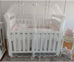 Mosquiteiro para Varão de Berço Americano e Nacional (Palha)