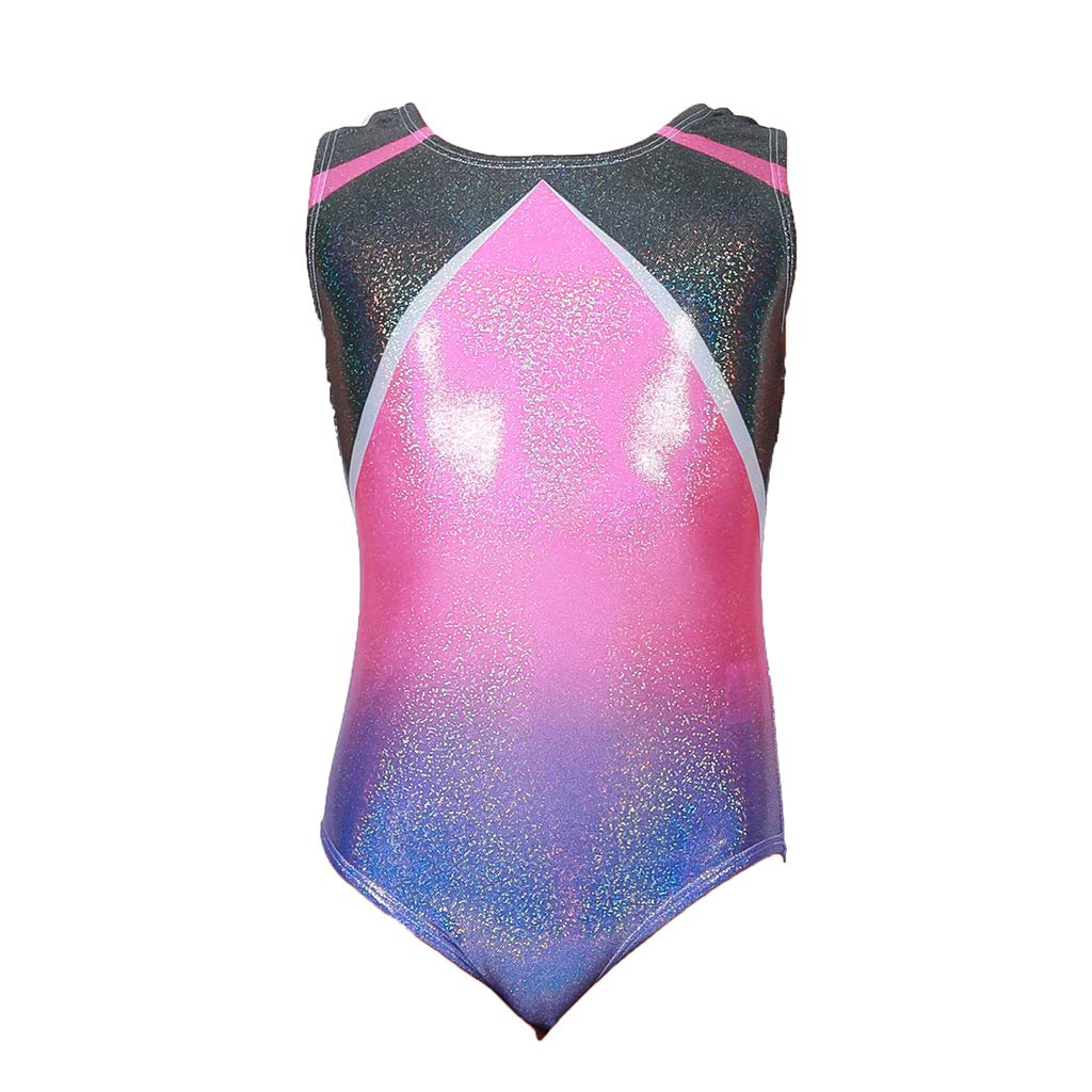 Buy Gymnastics Leotards for Girls Onepiece Sparkle Colorful Rainbow