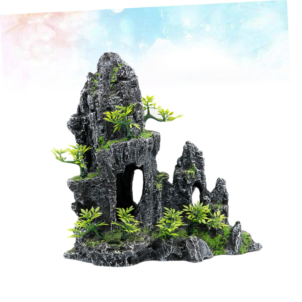 Żywica Peak Craft Akwarium Rockery Ornament Sztuczne Górskie Akcesoria Do Akwarium Dekoracje