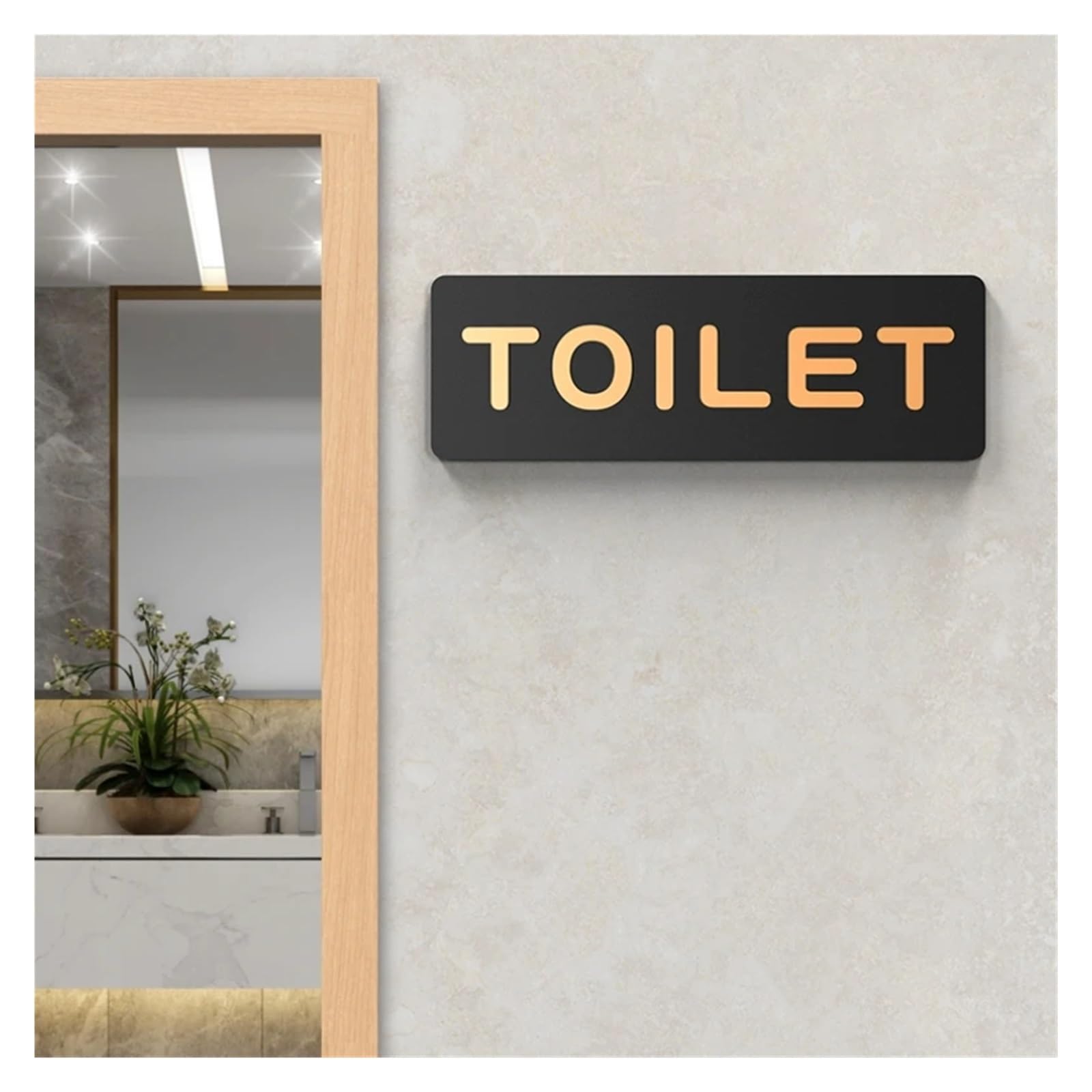 Segnaletica Per Toilette Segnaletica for WC Segnaletica for bagno for uomini e donne WC Guida for WC pubblici Hotel a sinistra e a destra Segnaletica for bagno in acrilico a sinistra e a destra Cartel