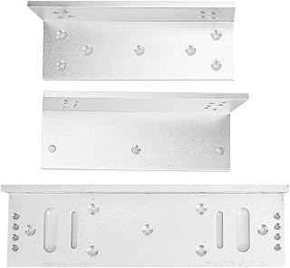 Door Lock Bracket, 500KG Load Bearing Access Control Lock Bracket for Inswinging Door for Indoor Electromagnetic Lock for Inner Door