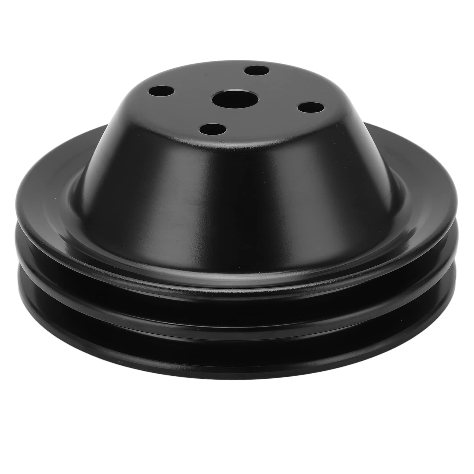 Pompa Dell'acqua Lunga a Serbatoio Singolo, Puleggia in Acciaio Nero, Puleggia Dell'albero Motore Sostituzione della Puleggia della Pompa Dell'acqua Lunga a Doppia Scanalatura Per Motore SBC 262 350 4