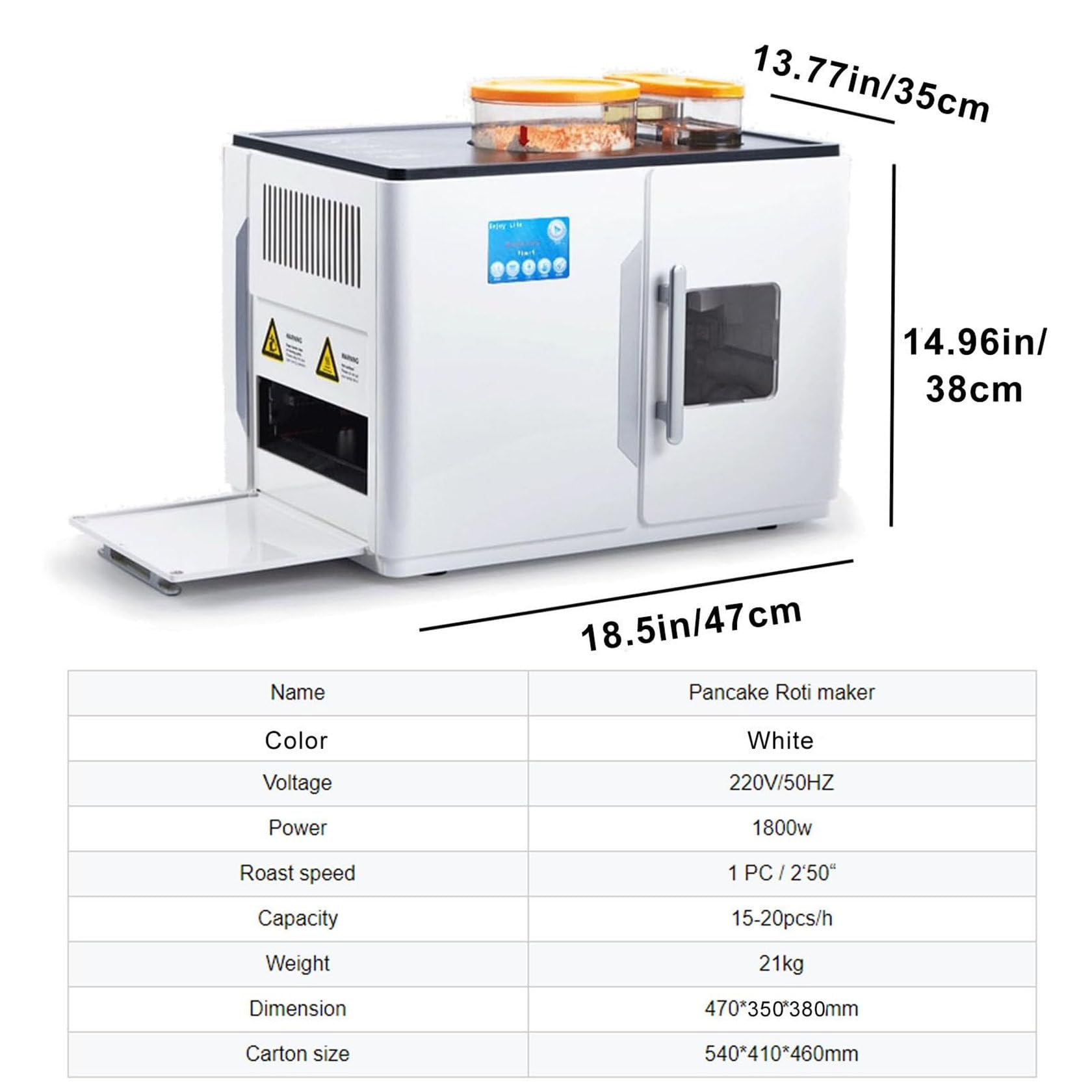 Elektrische Maschine Zur Herstellung Von Chapati, Tortilla, Pfannkuchen, Fladenbrot Und Pita, Vollautomatische Kommerzielle Brotmaschine FüR Den Heim-Roti-Maker Rotimatic