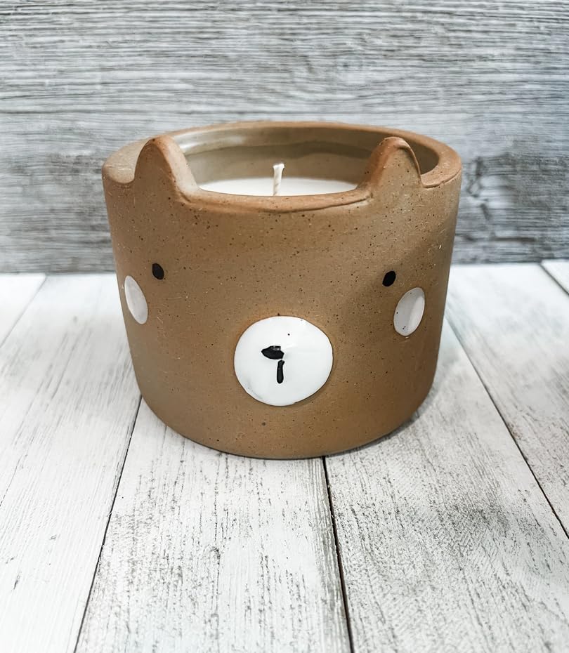 Miniatura 2 de Bear Baby Shower Gift or Favors Natural Soy Candle