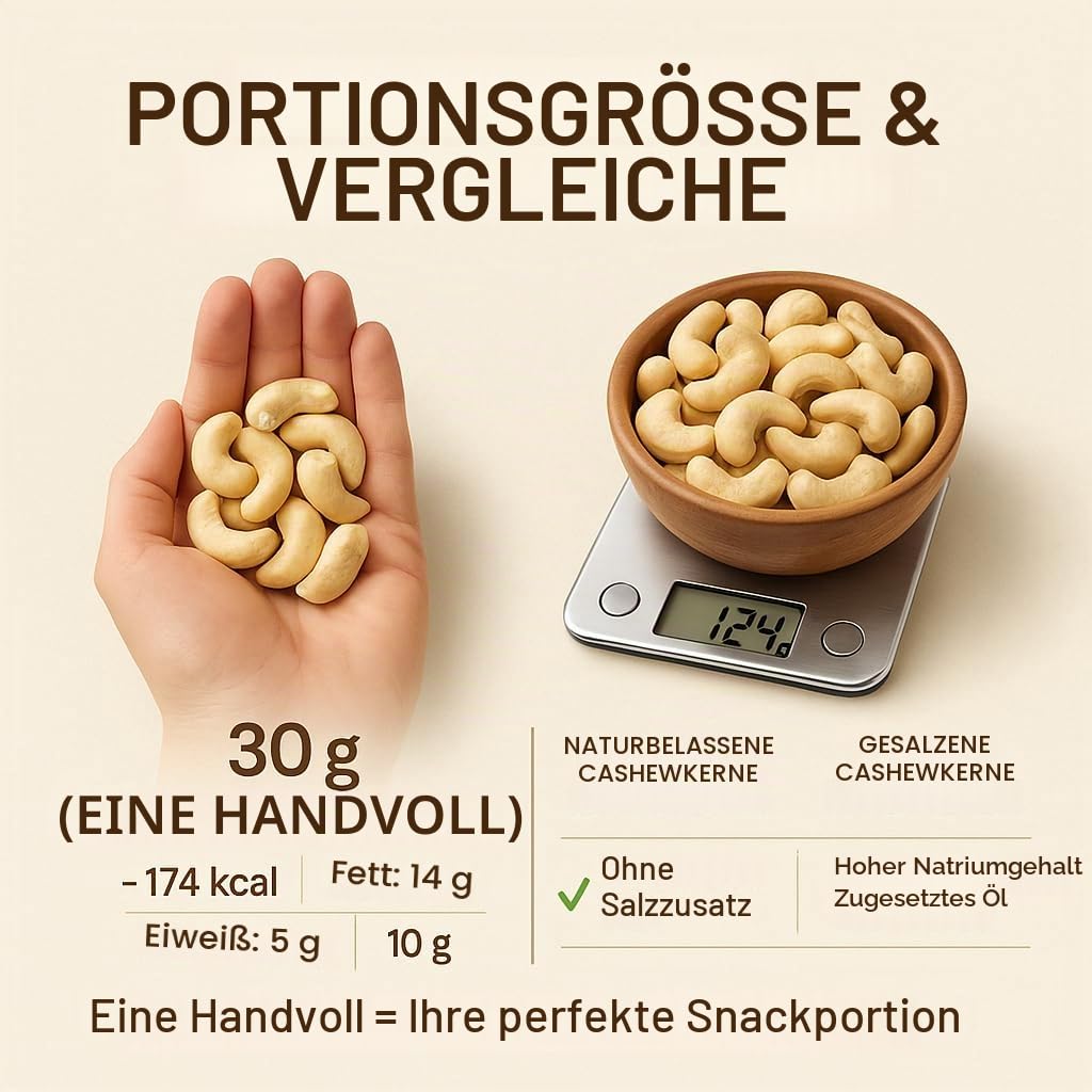GiDeli Cashewkerne Ganze ungesalzen im Eimer reich an proteinen, vitaminen & mineralstoffen naturbelassen ohne zusatzstoffe, vegan 10kg
