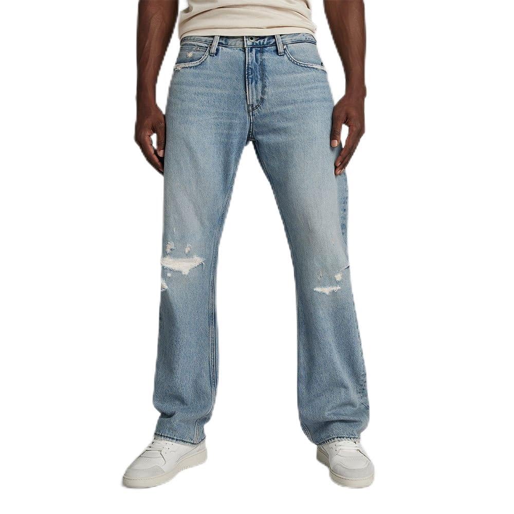 G-Star Men's Lenney Bootcut Jeans, Blue (sun faded ripped fogbow D24467-D436-G672), 33W / 32L