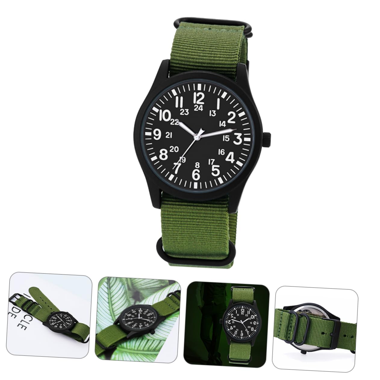 GALPADA 2pezzi Orologio Da Uomo Sportivo Orologio Quarzo Resistente All Con Design Elegante e Visibilità Per Attività All Aperto