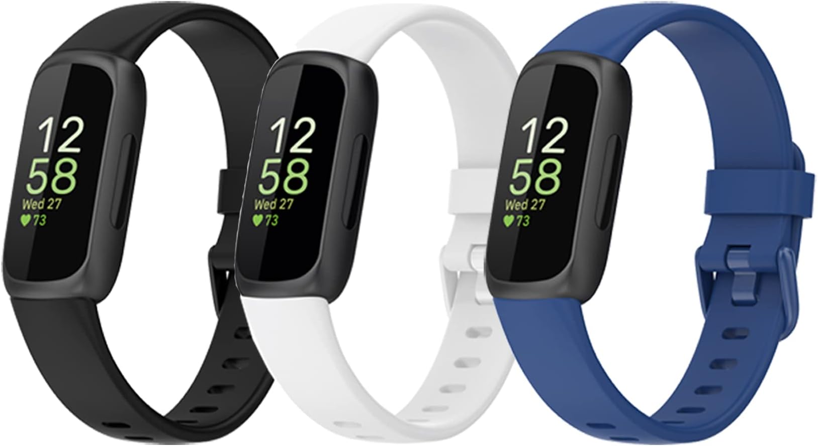 EWRGGR Replacement Band for Fitbit Inspire 3 Sport Accessories Watchbands, 16 Color Classic TPU Watch Band with Stainless Buckle for Fitbit Inspire 3 Smartwatch Small