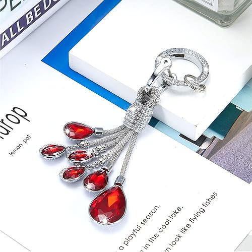 Miniatura 2 de Bling Crystal - Llavero de coche para mujer, accesorios de diamantes de imitación, llavero de coche de moda