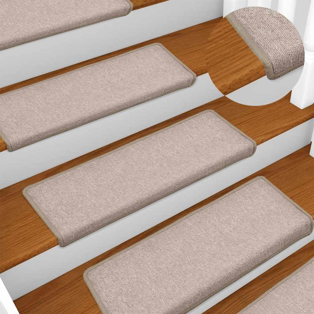 Alfombrillas para escalones, 30 unidades, 65 x 21 x 4 cm, rectangular, autoadhesivas, lavables, antideslizantes, insonorizantes, para interiores, escaleras, perros, niños, antideslizantes