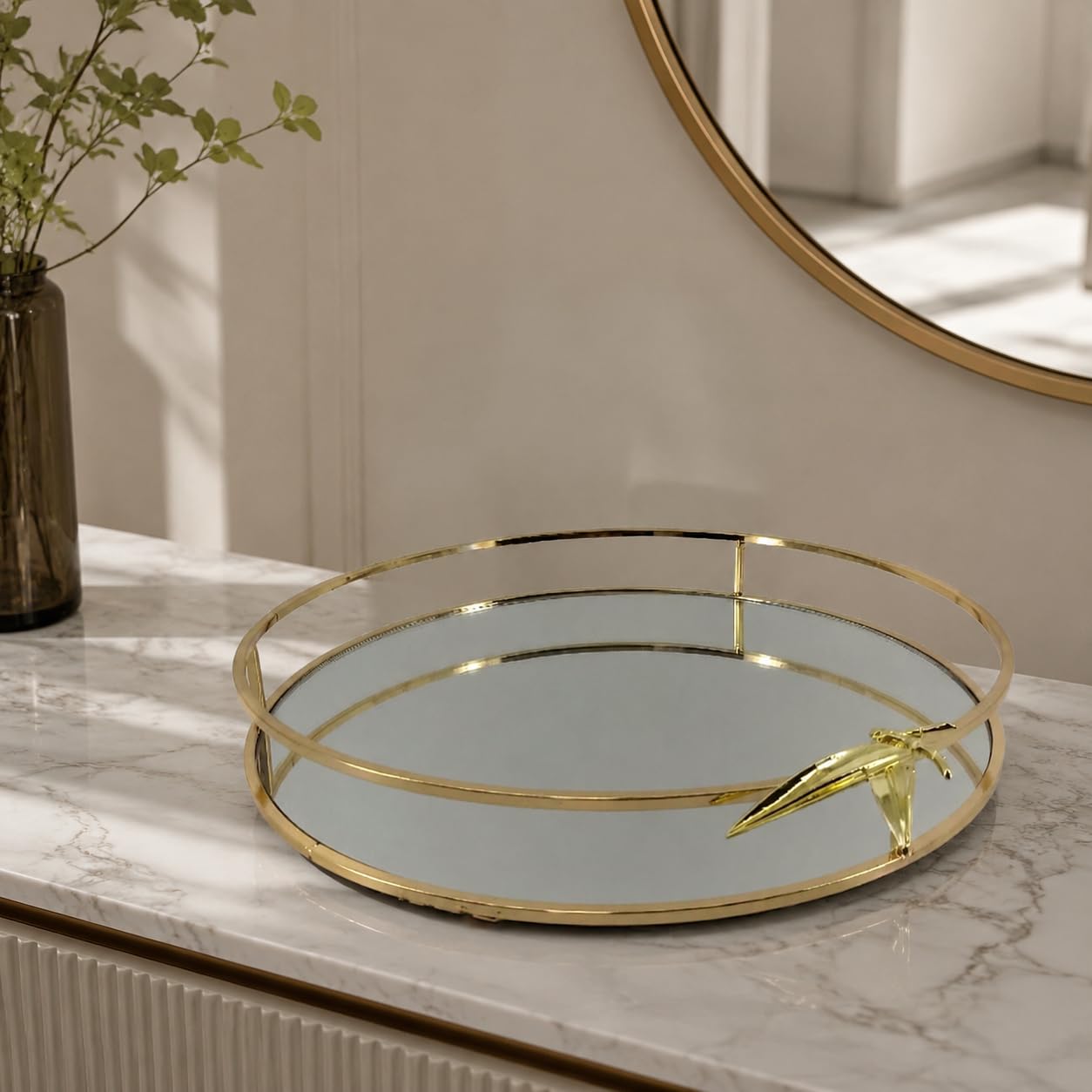 Vassoio Decorativo Stile Nordico, L Oro francese