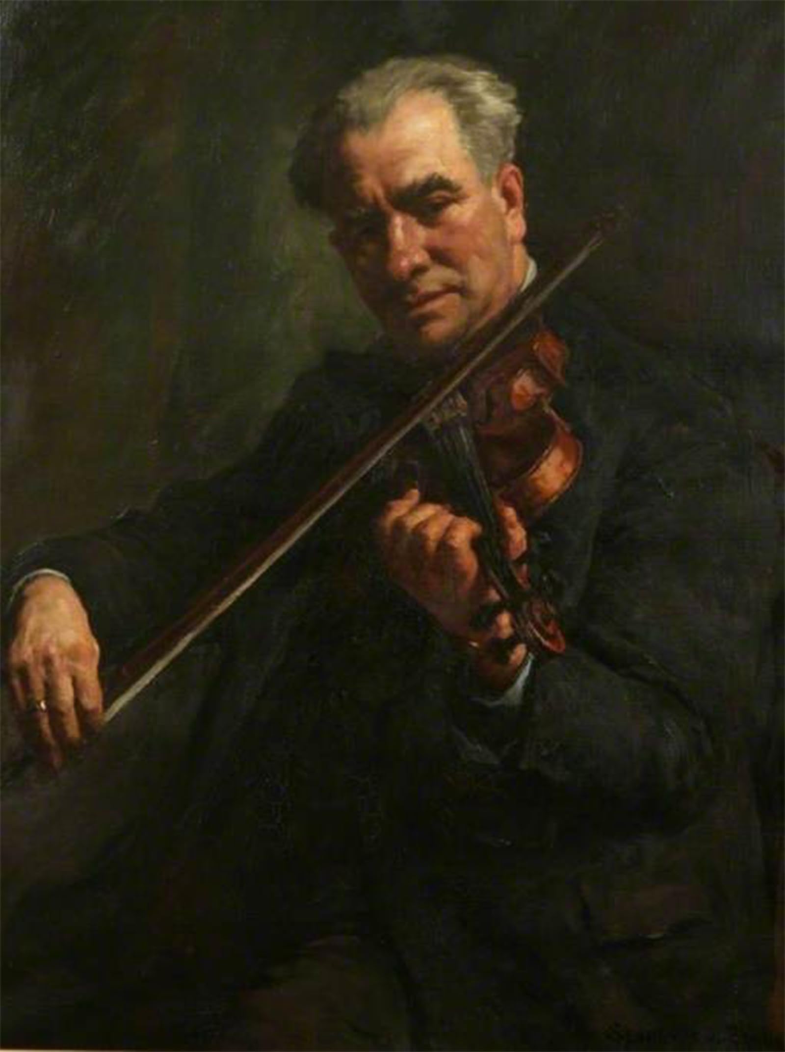 ARTXLXXBN Famous Painting Canvas Artwork Graffiti Print il violinista Stanhope Alexander Forbes Portrait Canvas Image for Home Decor 60x90cm