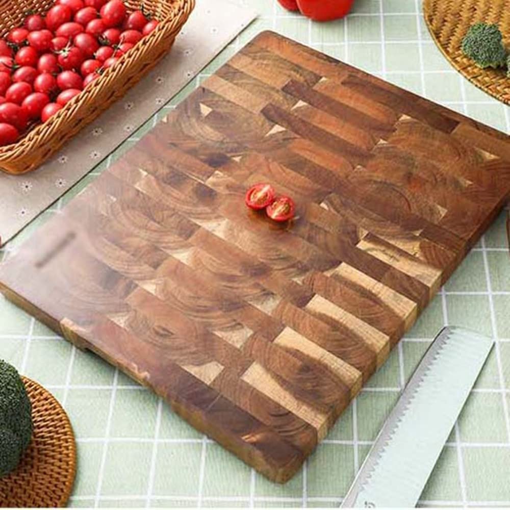 Tabla de Cortar Cocina,Tabla de cortar de madera profesional para cortar carne, cosas sólidas grandes para el hogar para la cocina