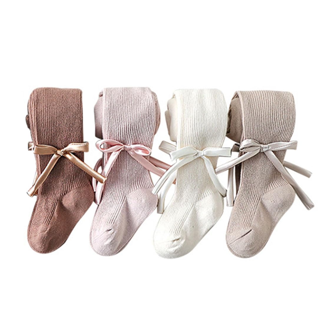 Baby-Mädchen-Strumpfhose, Zopfstrick-Strumpfhose mit Schleife, nahtlose Netz-Leggings, Strümpfe, Säuglings-Baumwoll-Strumpfhose