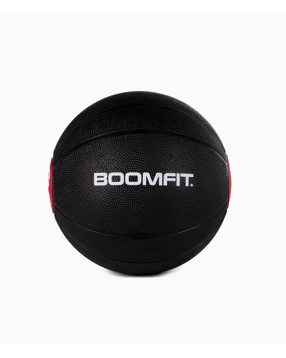 BOOMFIT Medizinball Polypropylen Schwarz Rot | Funktionelles Krafttraining Rehabilitation Physiotherapie | Boxen Muay-Thai MMA Fußball Kampfsport | Russian Twists Sit-up Throws | 4 6 und 10 kg