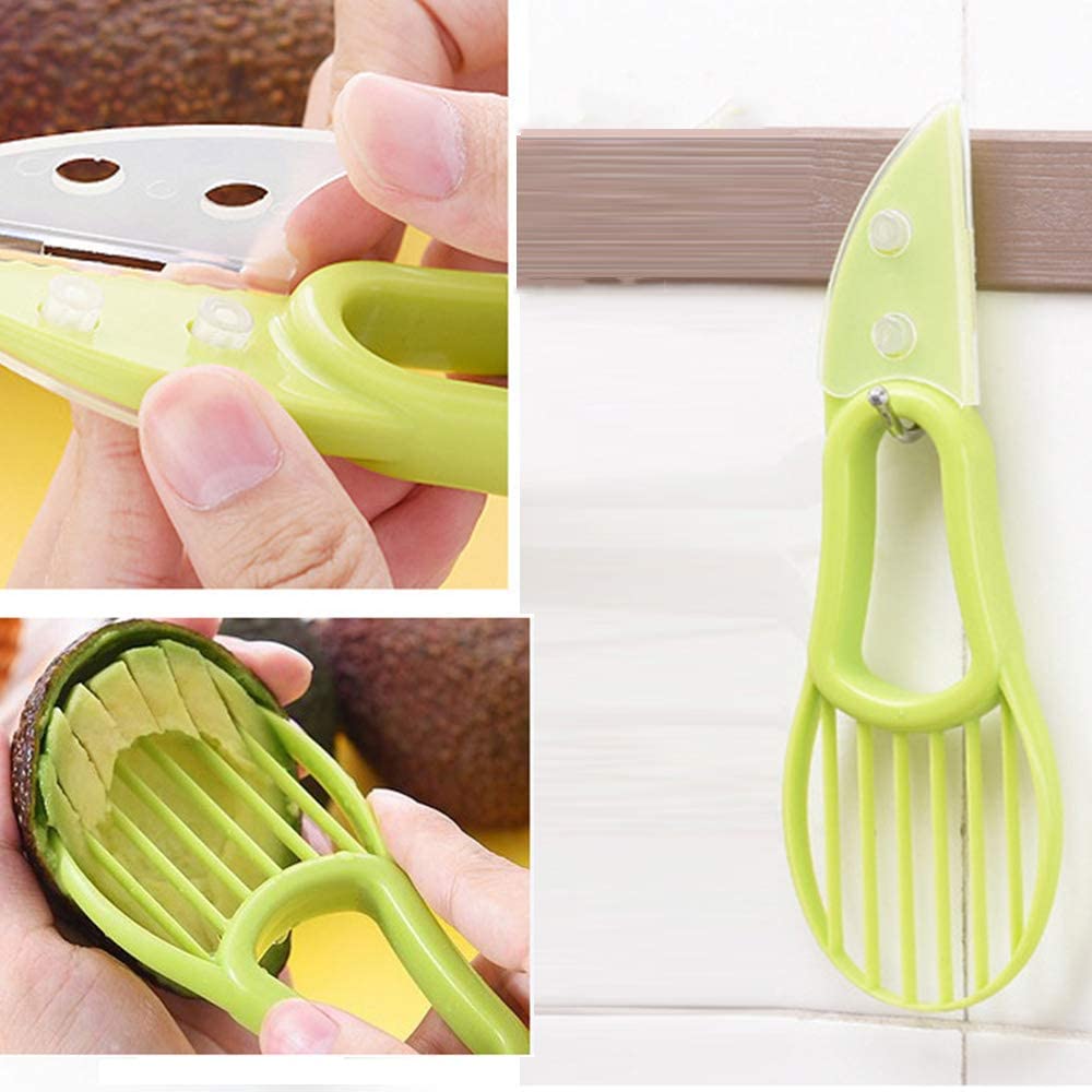 Ubersweet® xixihaha Creative Tools fig Non-Nuclear Artifact Creative Fruit Peeler Pulp Separator Dicing Tool Fruit Tool Kitchen Accessories: red