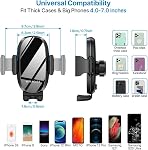 Miracase Cup Phone Holder for Car, Upgraded Adjustable Universal Phone Mount Compatible with iPhone Google and All Smartphones