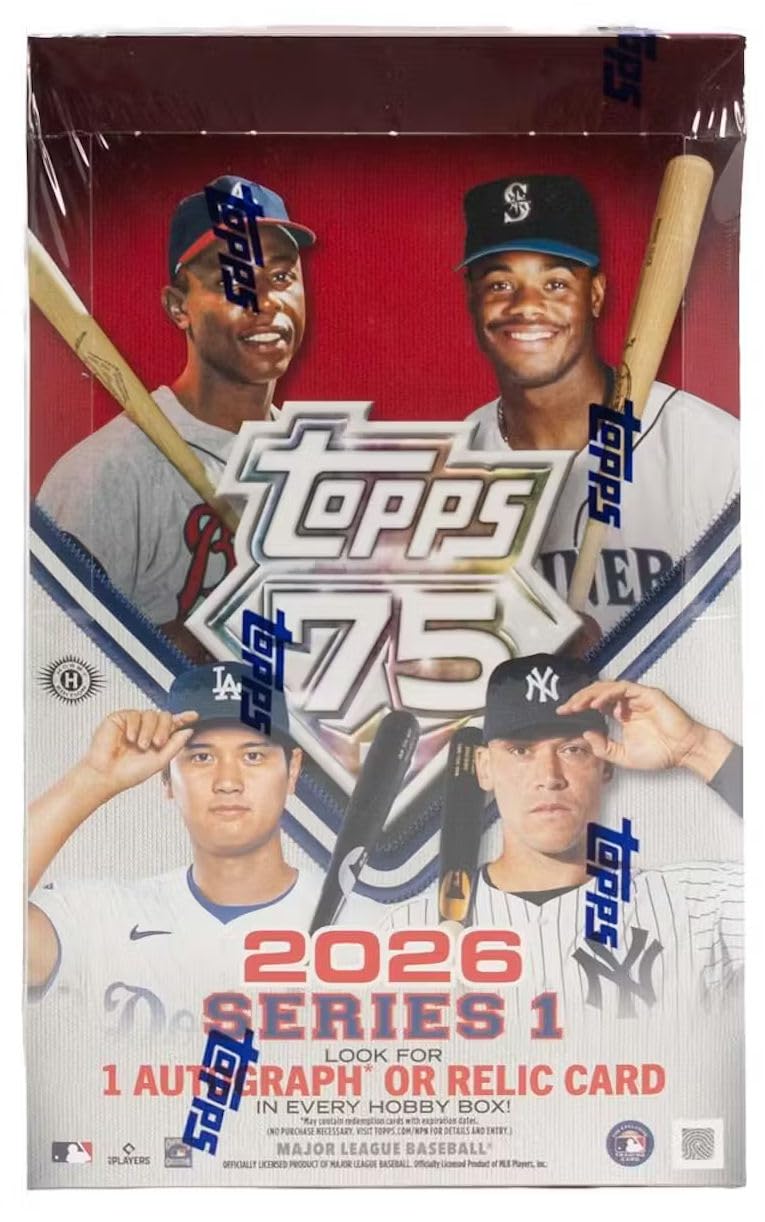 Amazon.com: 2026 Topps Series 1 Baseball HOBBY box (20 pks/bx
