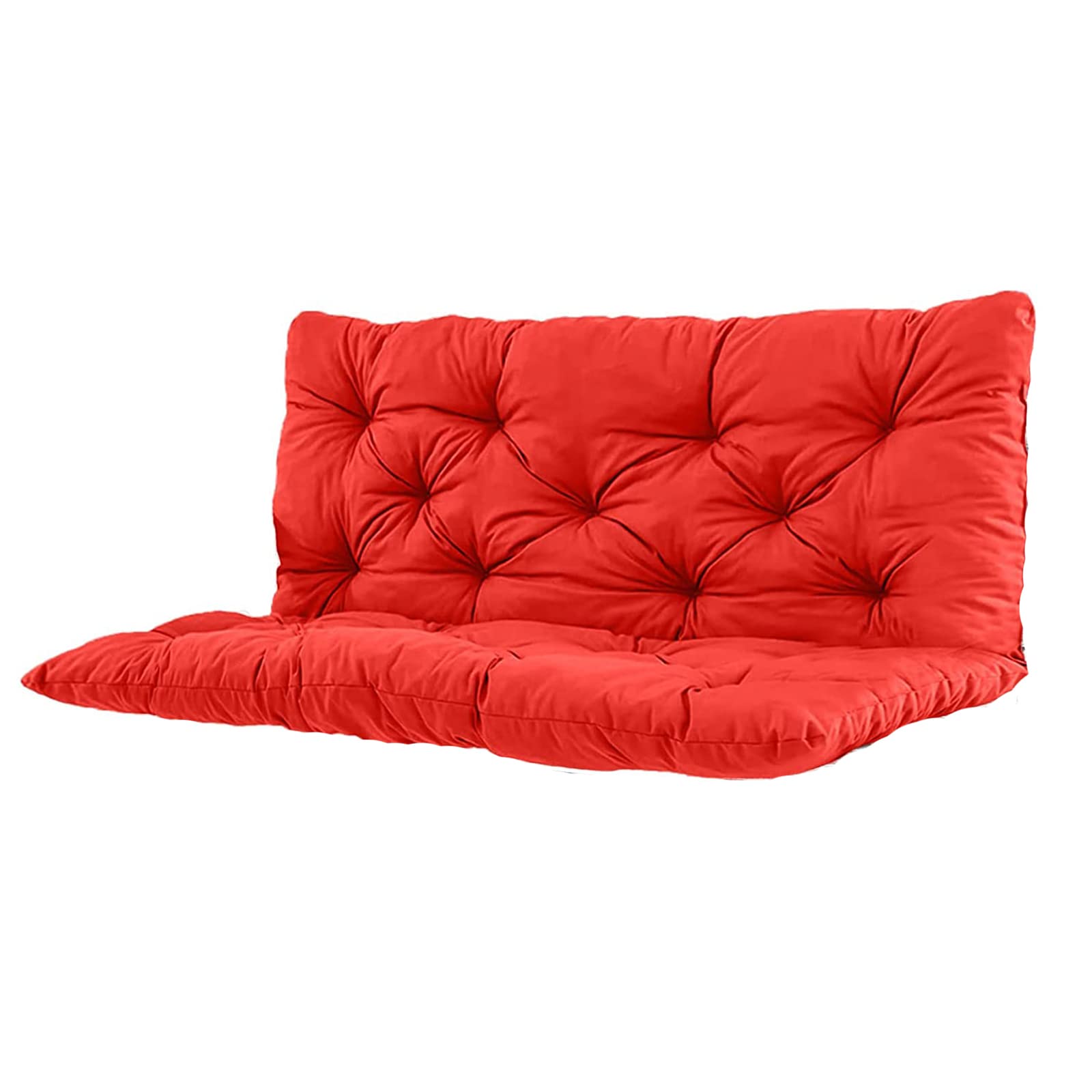 Cuscini impermeabili per dondolo da esterno con schienale antiscivolo e cravatte addensare 2 o 3 posti, cuscinetti di ricambio per mobili da giardino e patio, 150 x 100 cm F